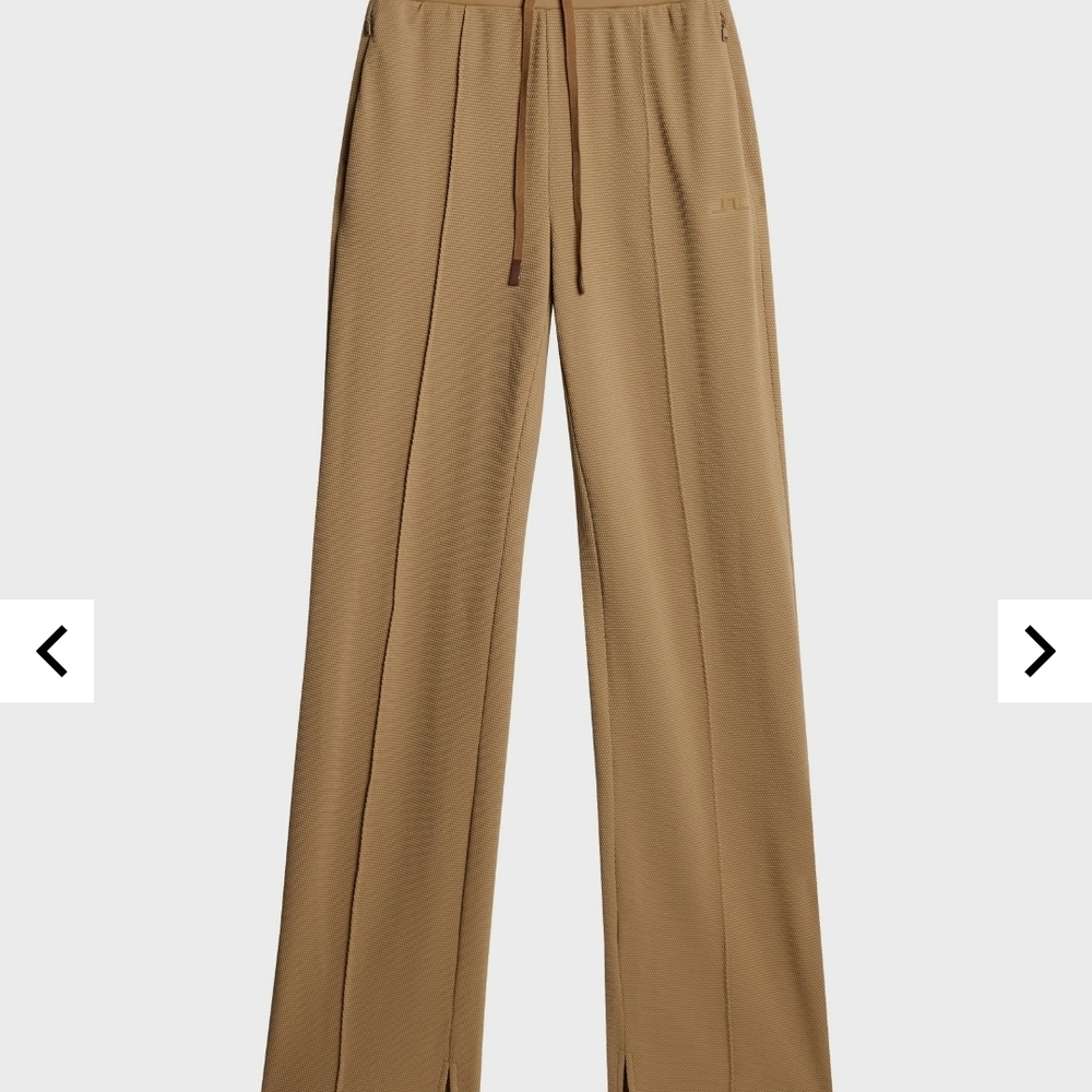 J Lindeberg Tina Jersey Ladies Golf Trousers Size Small Tigers Eye